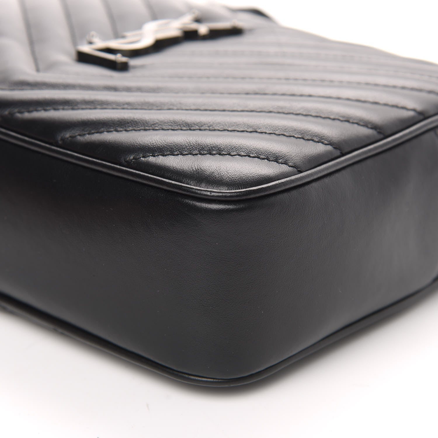 Saint Laurent Calfskin Matelasse Monogram Lou Camera Bag Black 8 of 8