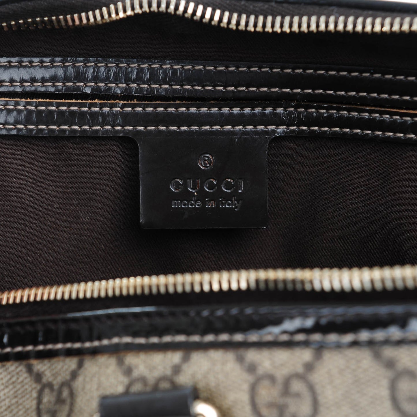 GG Plus Monogram Medium Joy Boston Dark Brown