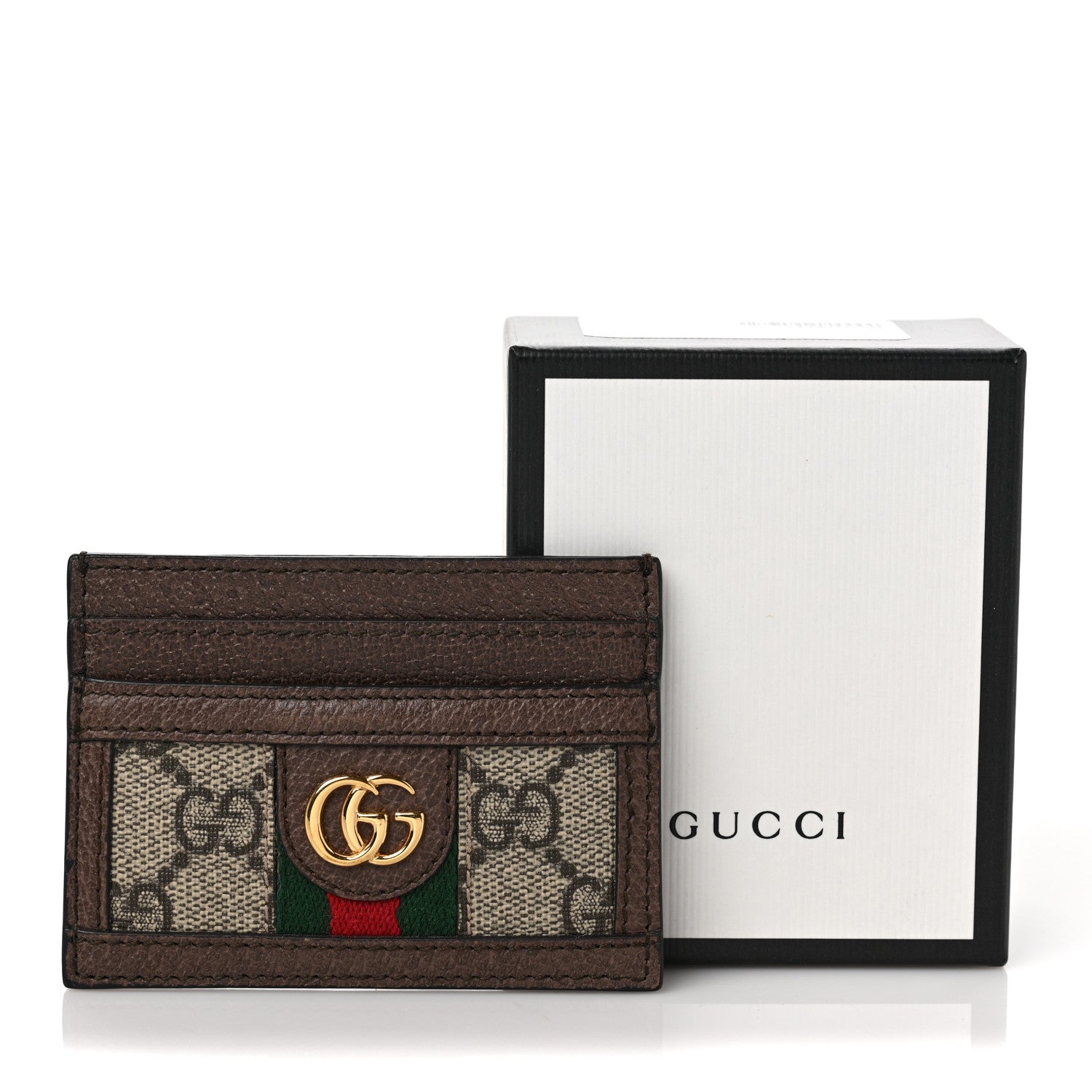 Gucci GG Supreme Monogram Ophidia Card Holder Brown 7 of 7
