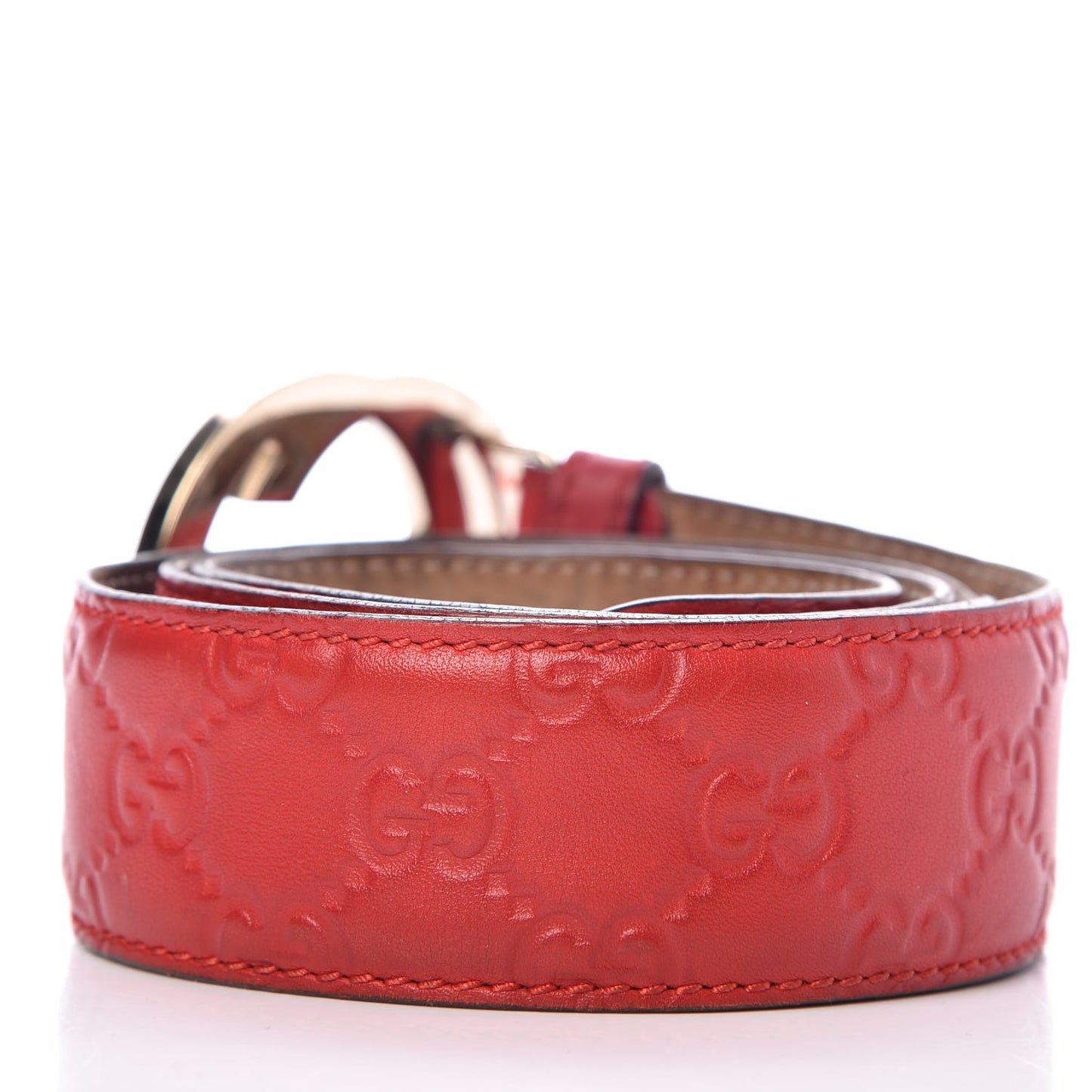 Guccissima Interlocking G 40mm Belt 90 36 Red