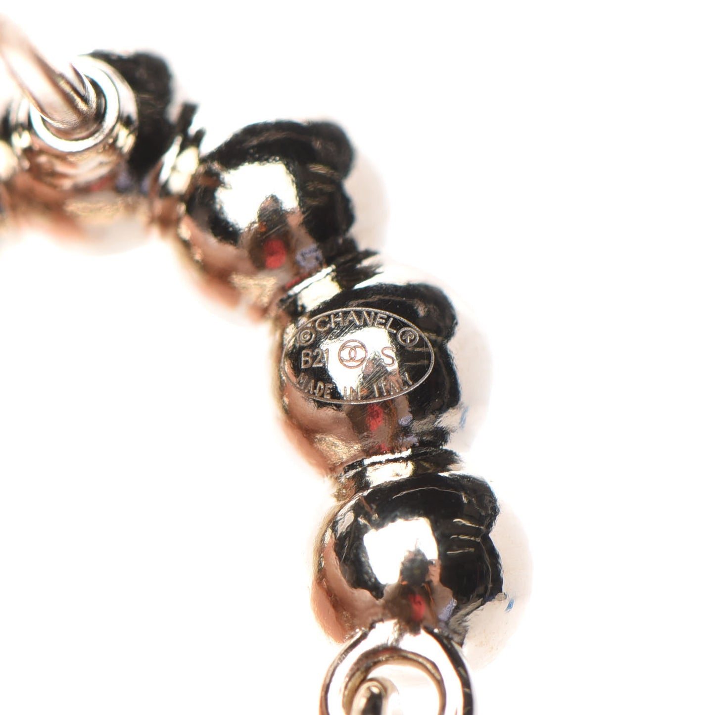 Pearl Quilted Flap Brooch Gold