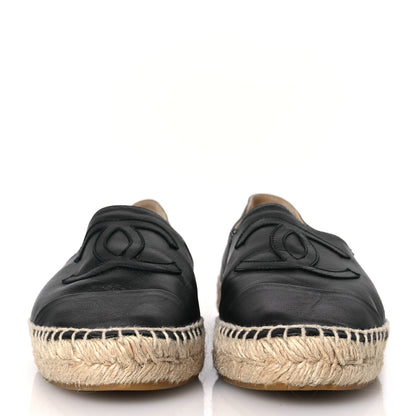 Chanel Lambskin CC Espadrilles 39 Black 3 of 14