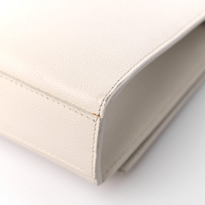 Saint Laurent Grain De Poudre Small Monogram Kate Satchel Crema Soft 12 of 13
