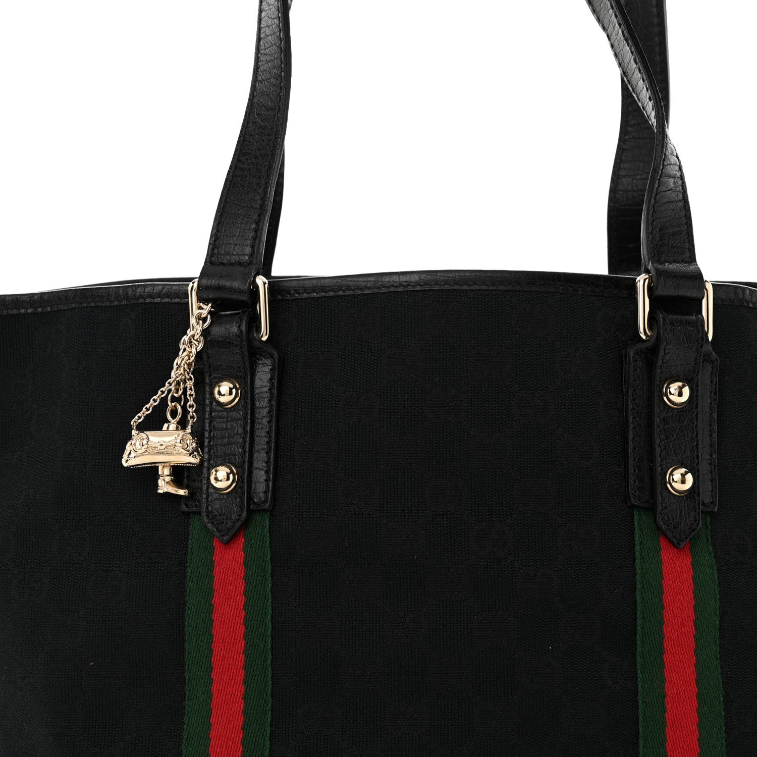 Gucci Monogram Medium Jolicoeur Tote Black 8 of 14