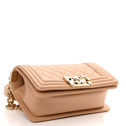 Chanel Calfskin Quilted Small Boy Flap Beige 4 of 11