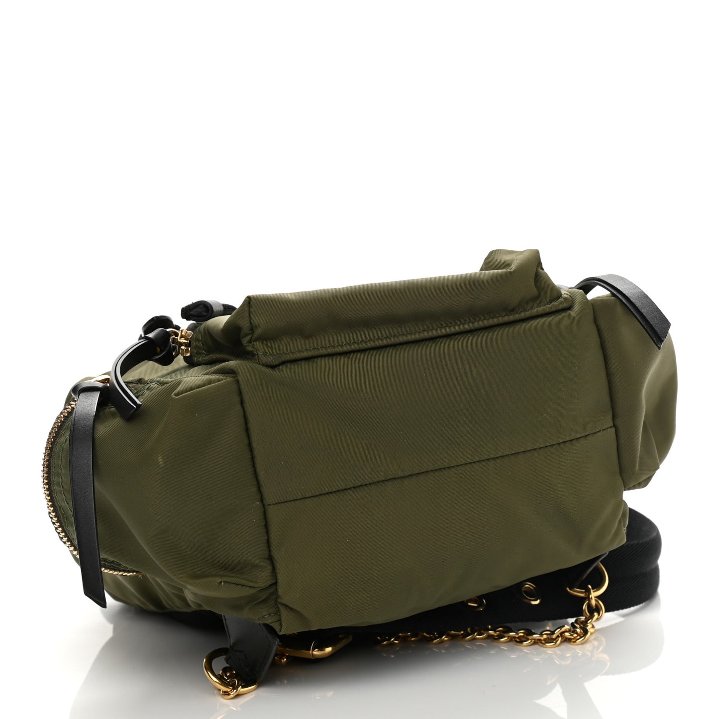 Nylon Small Crossbody Rucksack Backpack Canvas Green
