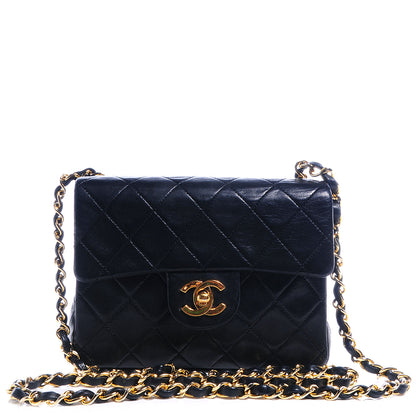 Chanel Lambskin Mini Square Flap Black 1 of 8