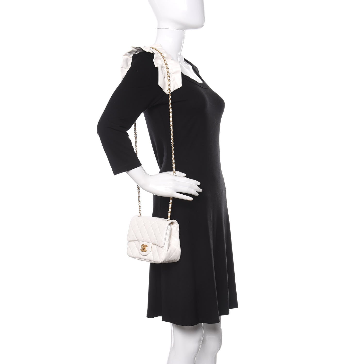 Chanel Lambskin Quilted Mini Romance Square Flap White 2 of 11
