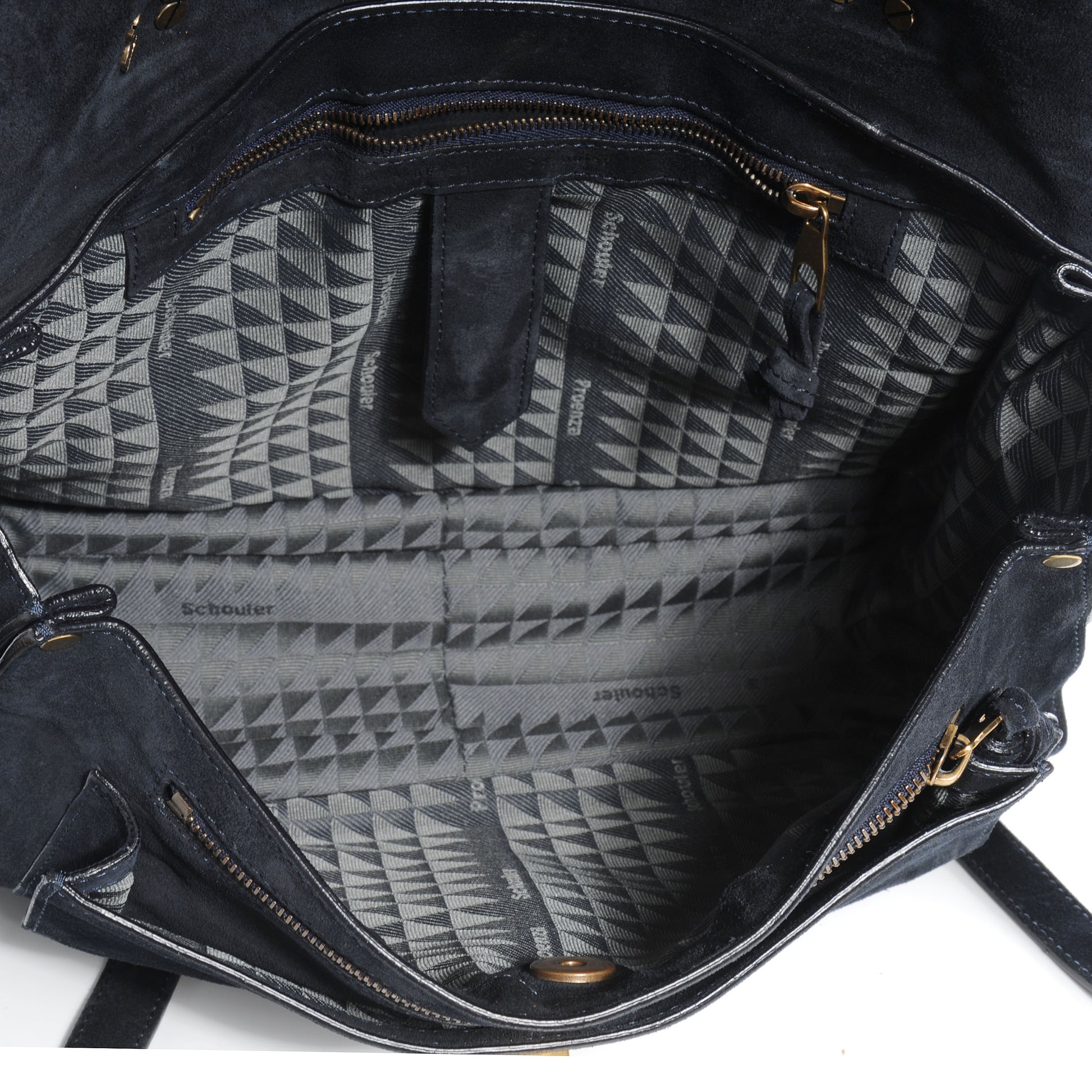 Proenza Schouler Suede PS1 Medium Satchel Navy 5 of 7