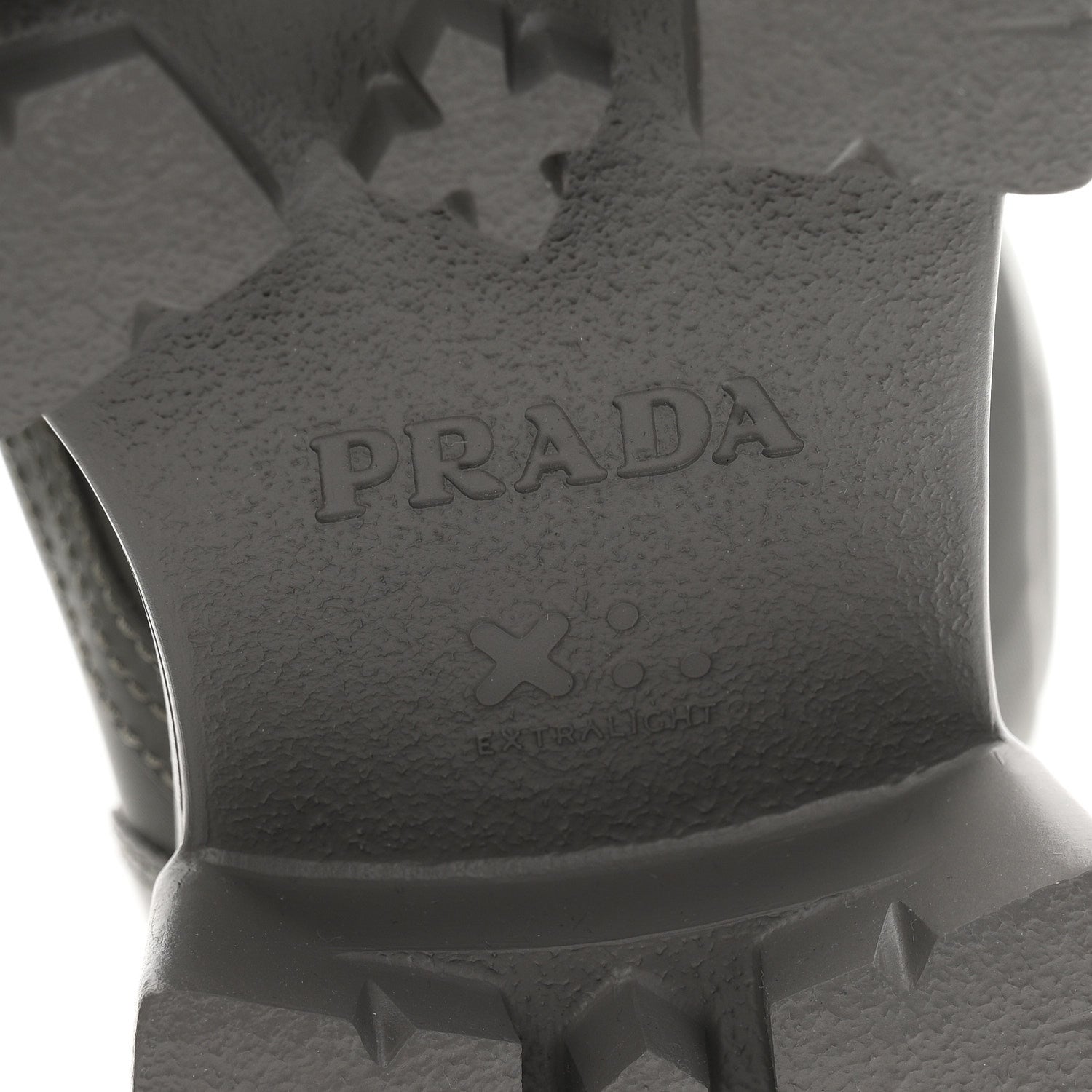Prada Spazzolato Rois Re-Nylon Metal Triangle Logo Monolith Pouch Pocket 55mm Boots 36.5 Marmo 7 of 10