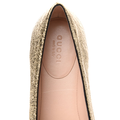 Gucci Galassia GG Marmont Fringe Flats 36.5 Platino 5 of 9