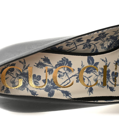 Gucci Malaga Kid GG Victoire 55mm Loafer Pumps 37 Black 8 of 10