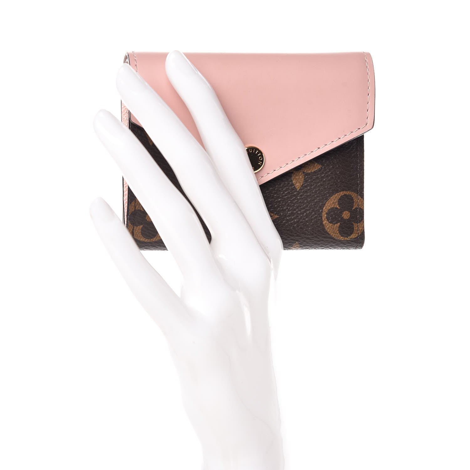 Louis Vuitton Monogram Zoe Wallet Rose Ballerine 2 of 12