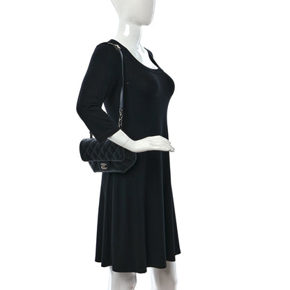 Chanel Calfskin Quilted CC Uniform Flap Belt Bag Black 2 of 9
