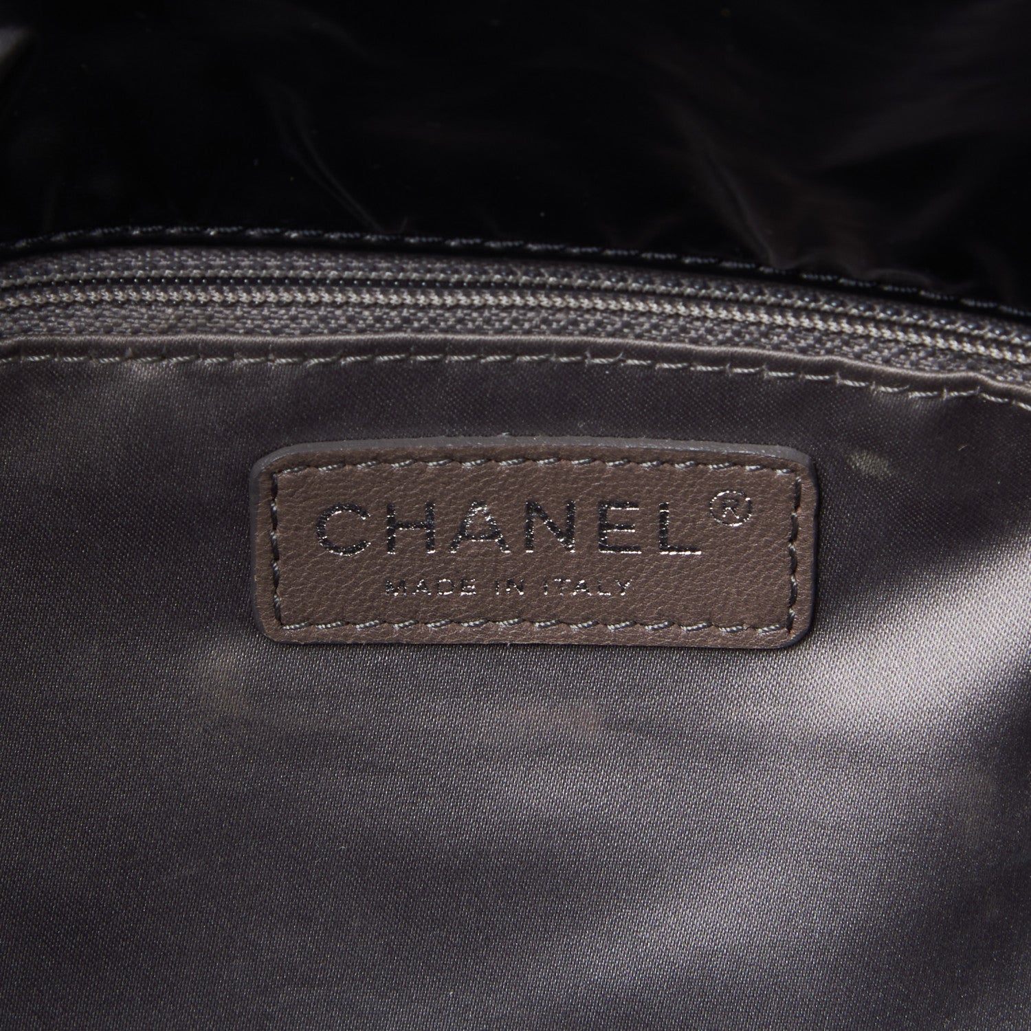 Chanel Vinyl Mohair Trimmed Accordion Arctic Polar Ice Flap Black 7 of 8