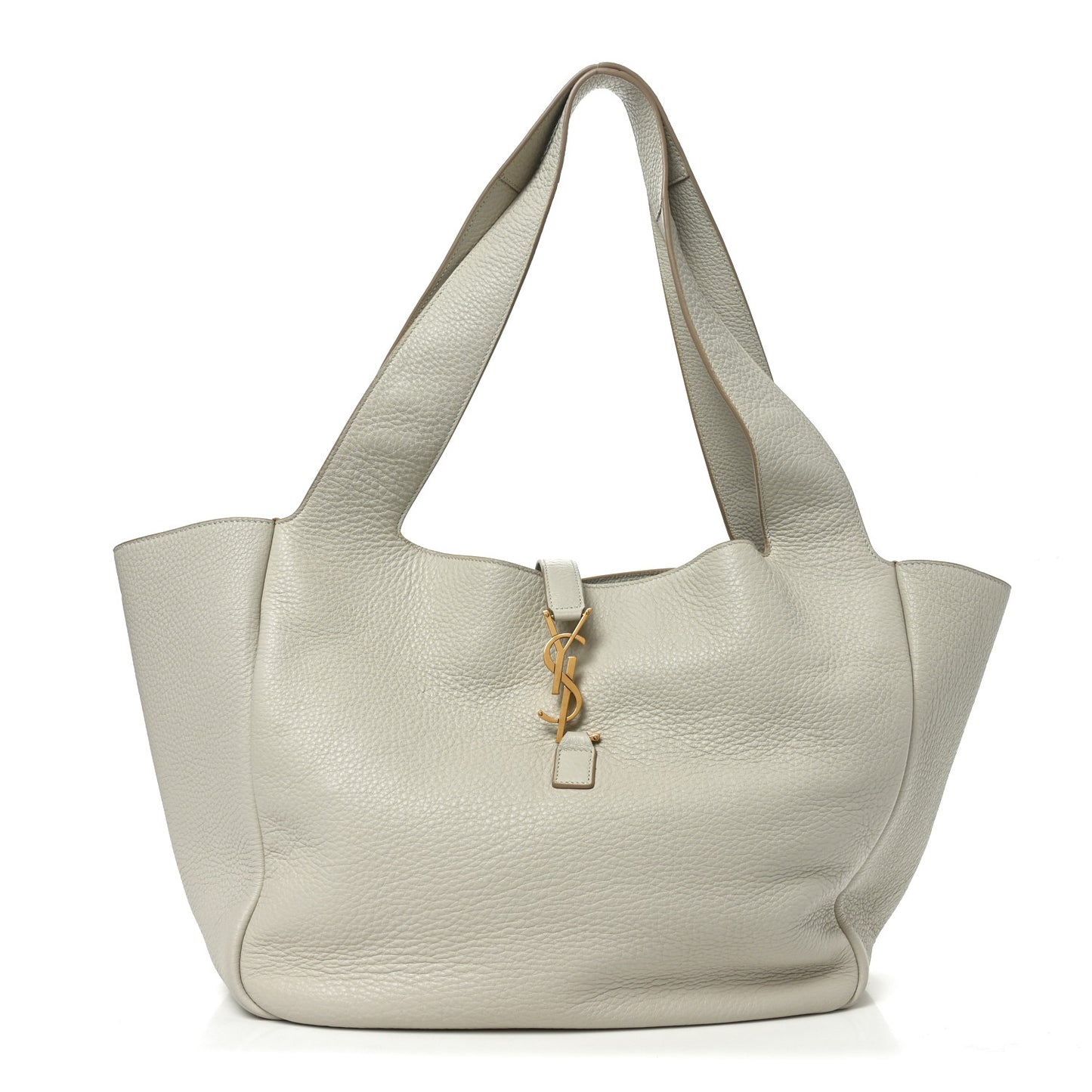 Grained Deerskin Bea Tote Blanc Vintage