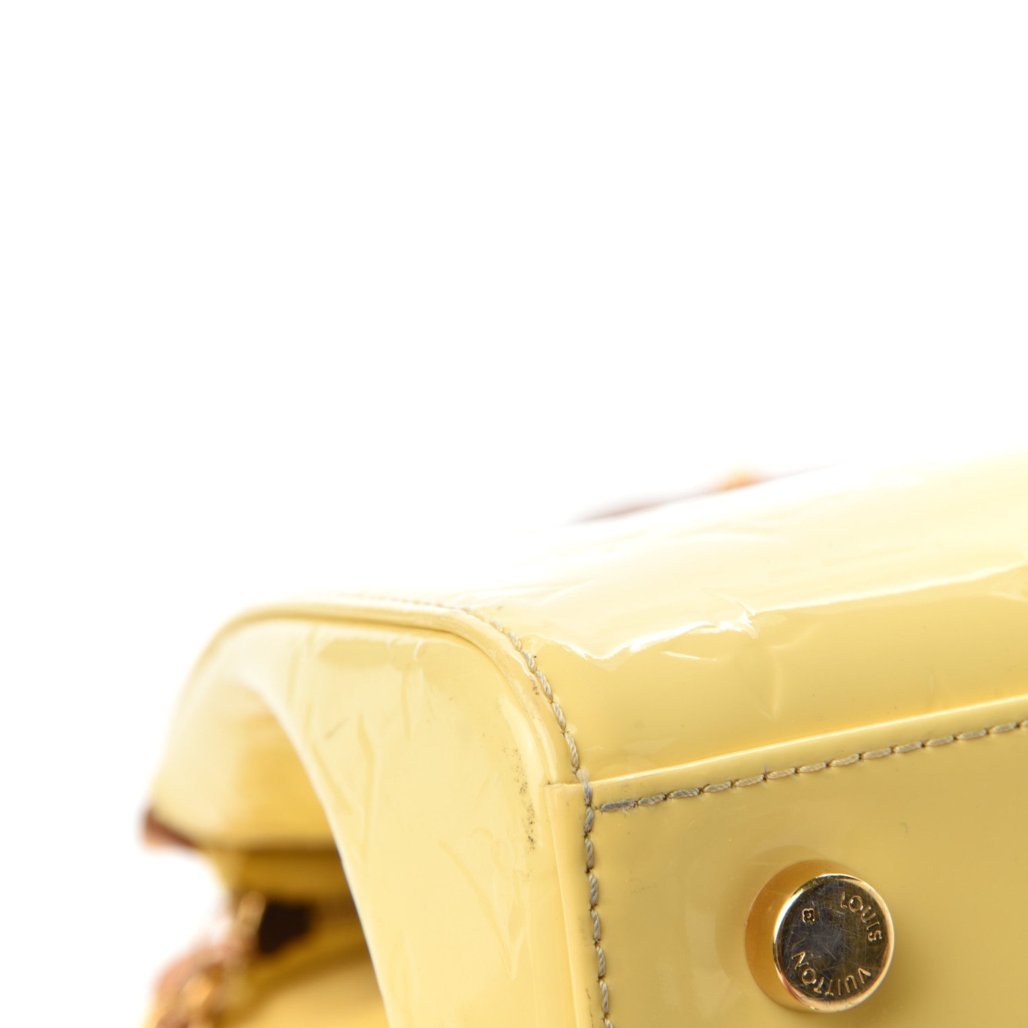 Louis Vuitton Vernis Brea MM Citrine 8 of 16