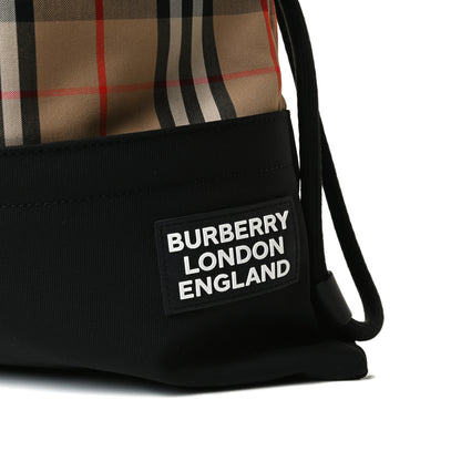 Burberry Printed Canvas Drawstring Bachpack Black 11 of 11