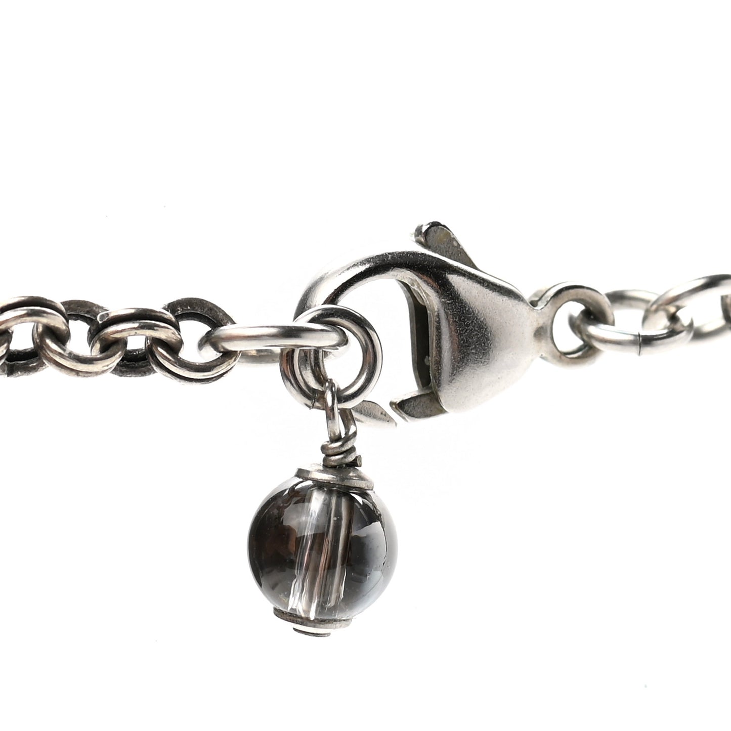 Crystal CC Necklace Ruthenium