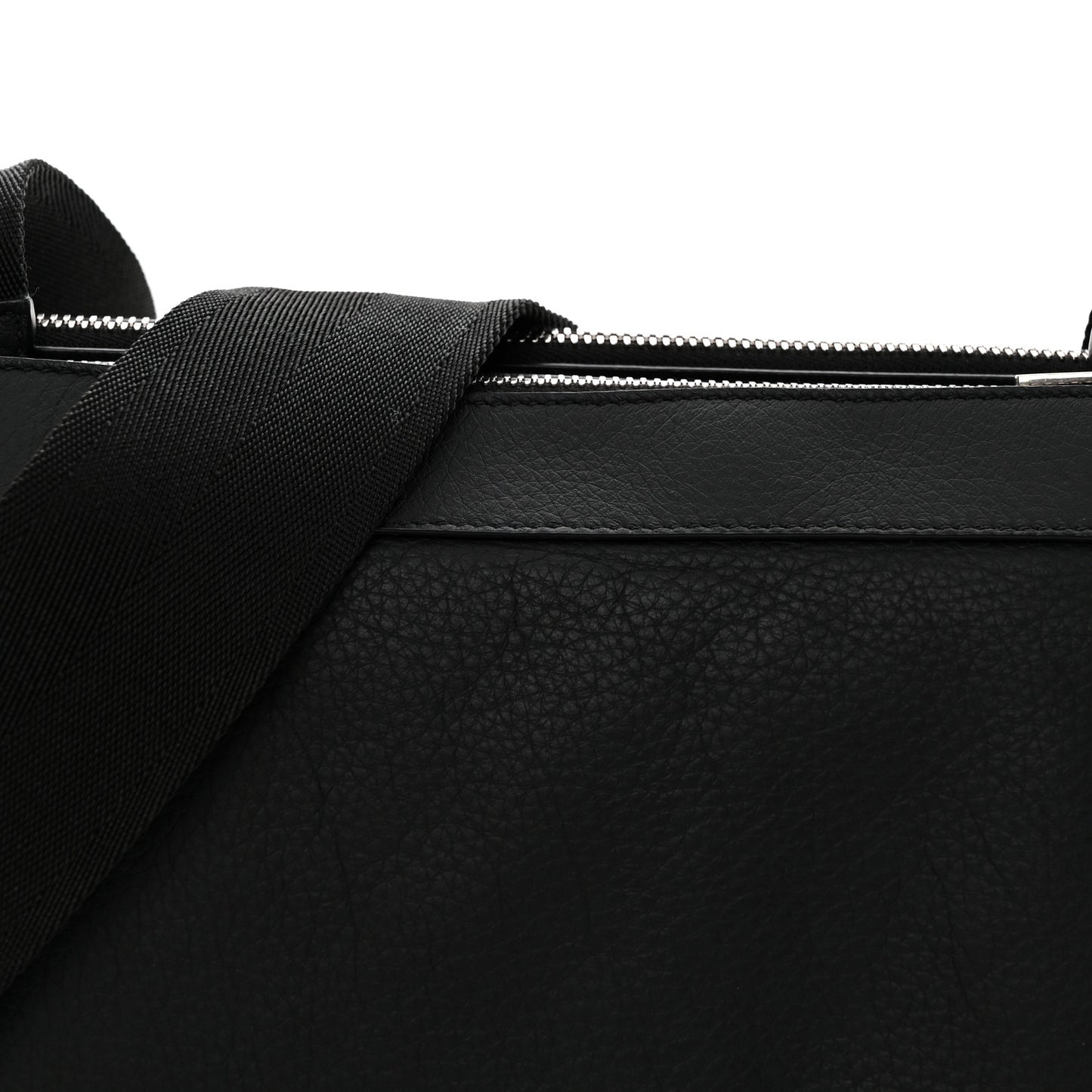 Grained Calfskin Duo Bag Black