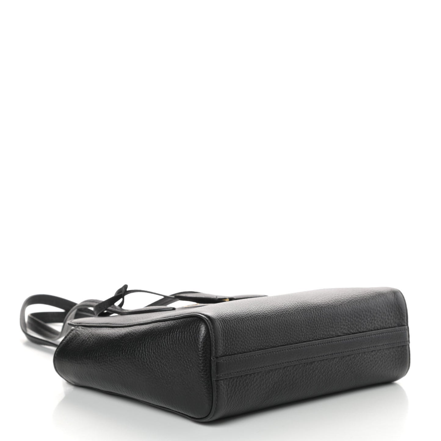 Vitello Daino Shopping Tote Black