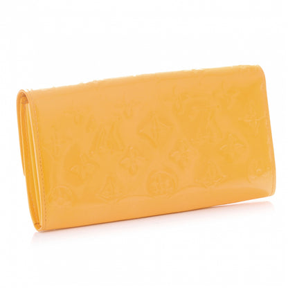 Louis Vuitton Vernis Sarah Wallet Jaune Passion 3 of 7