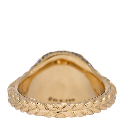 David Yurman 18K Yellow Gold Diamond Petite Pave Chevron Pinky Ring 42 2.25 4 of 6