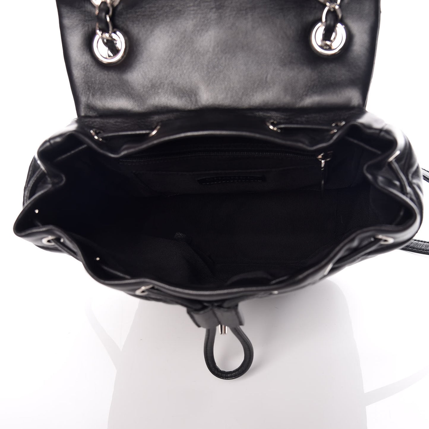 Lambskin Quilted Small Urban Spirit Backpack Black