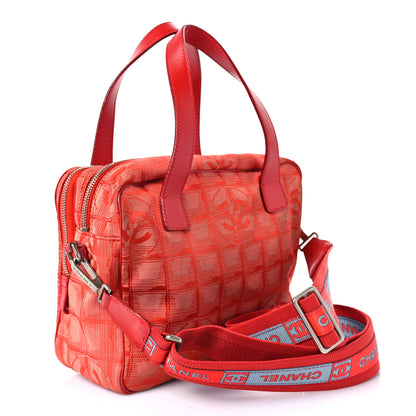 Chanel Nylon Small Travel Tote Red 3 of 9