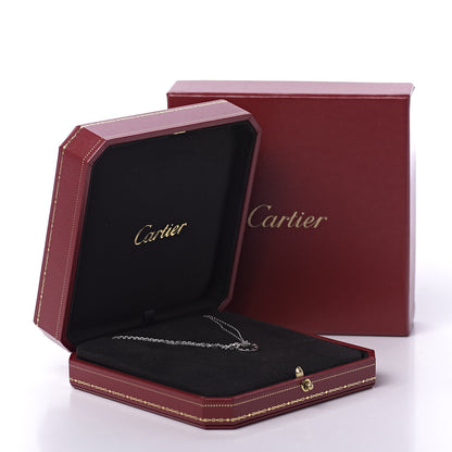 Cartier 18K White Gold 2 Diamond LOVE Necklace 8 of 8