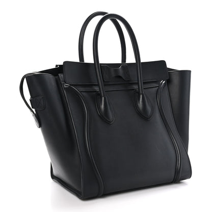 Celine Smooth Calfskin Mini Luggage Black 3 of 9