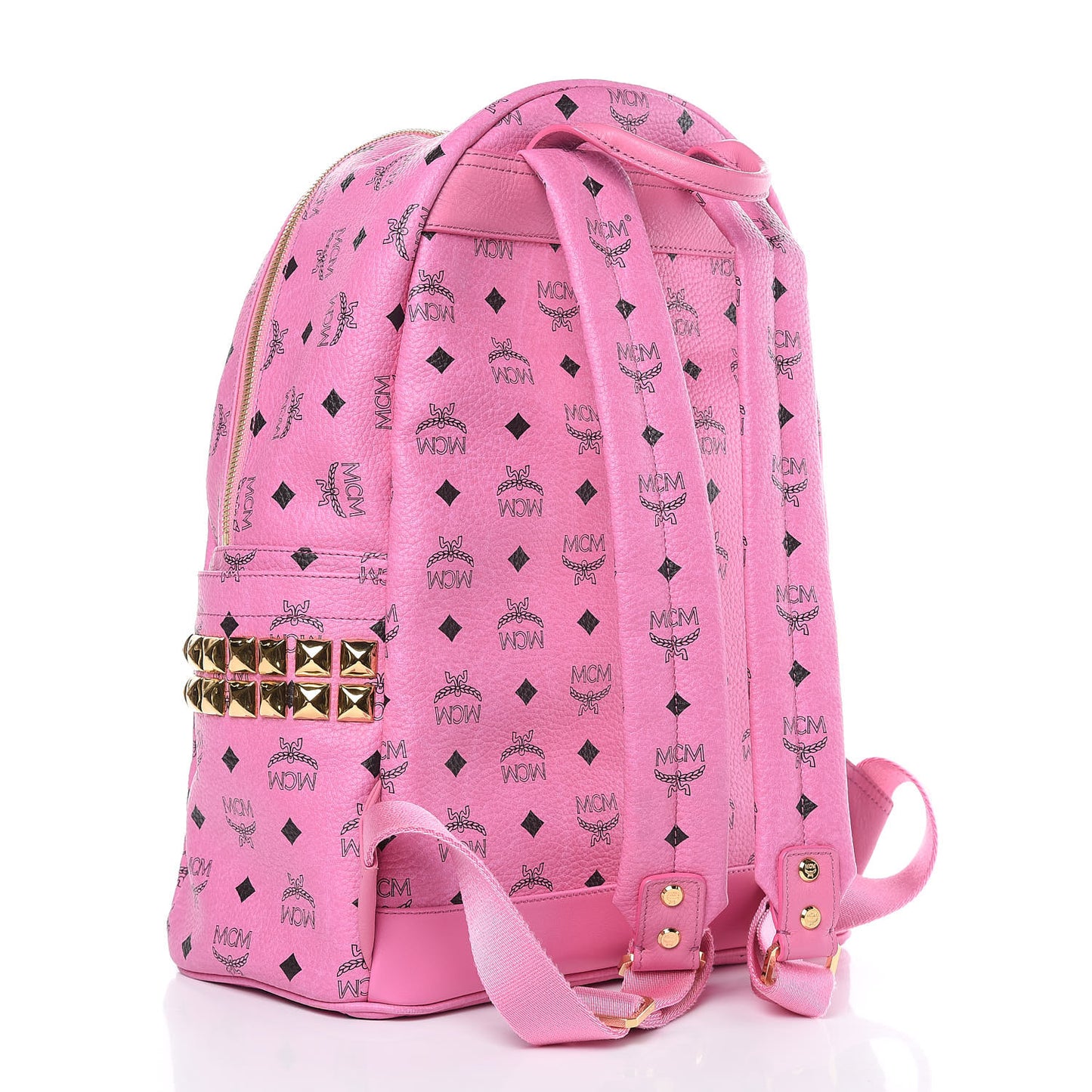 Visetos Medium Side Studs Stark Backpack Pink
