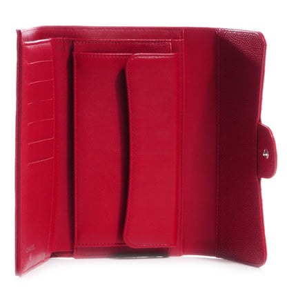 Chanel Caviar Quilted Large Flap Wallet Red 5 of 8