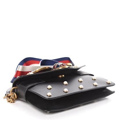 Gucci Nappa Pearl Studded Mini Queen Margaret Broadway Shoulder Bag Black 5 of 12