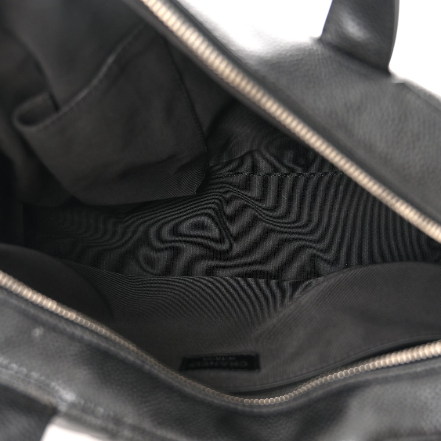 Caviar Quilted Bowler Black