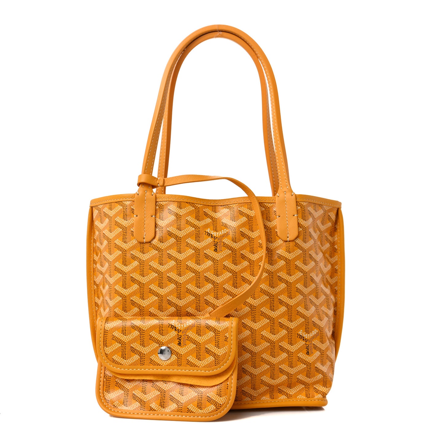 Goyardine Reversible Mini Anjou Yellow