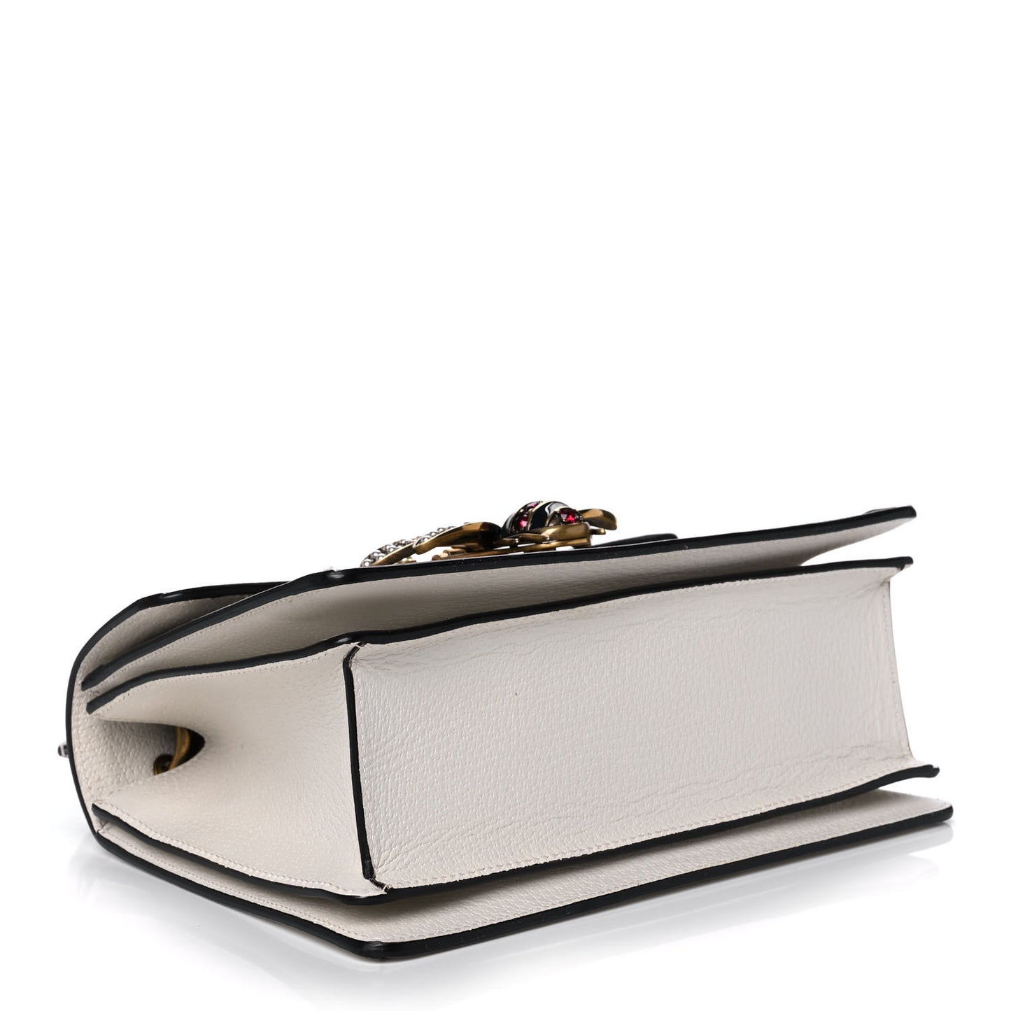 GG Supreme Monogram Small Queen Margaret Top Handle Bag White