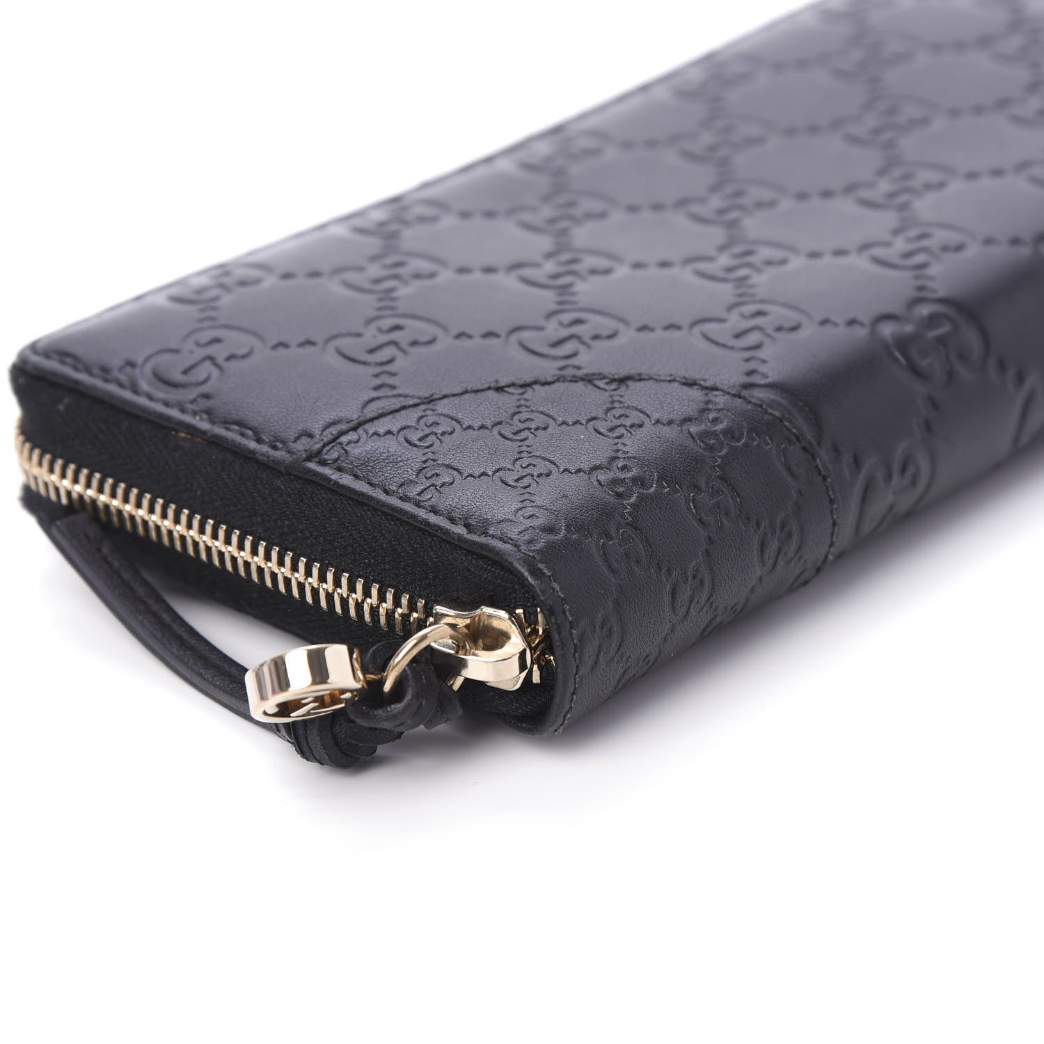 Gucci Guccissima Signature Microguccissima Bree Zip Around Wallet Black 6 of 10