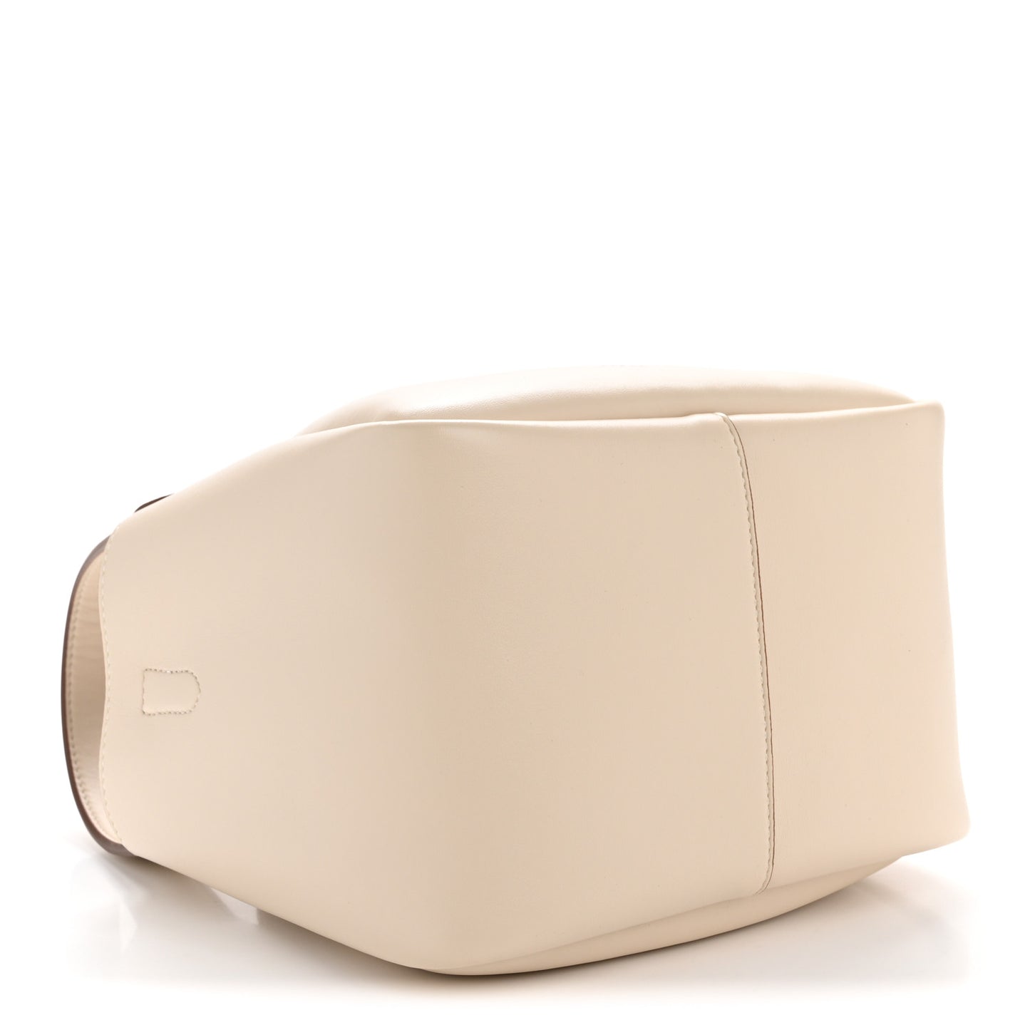 Eco Alter Nappa Perforated Logo Double Top Handle Crossbody Bag White