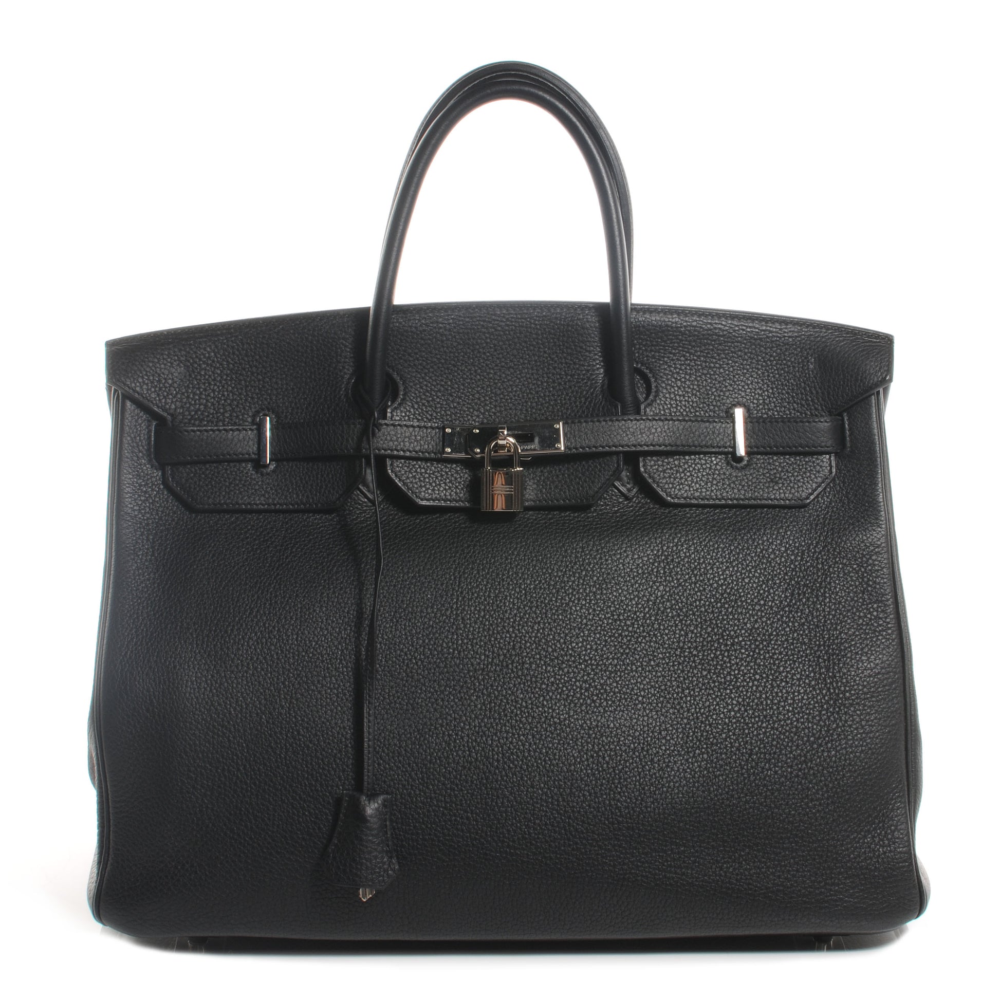 Hermes Taurillon Clemence Birkin 40 Black 1 of 9