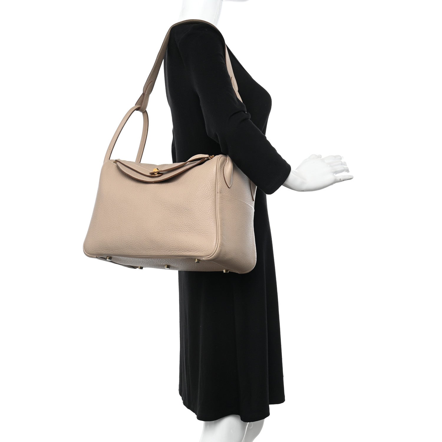 Hermes Taurillon Clemence Lindy 34 Argile 2 of 18