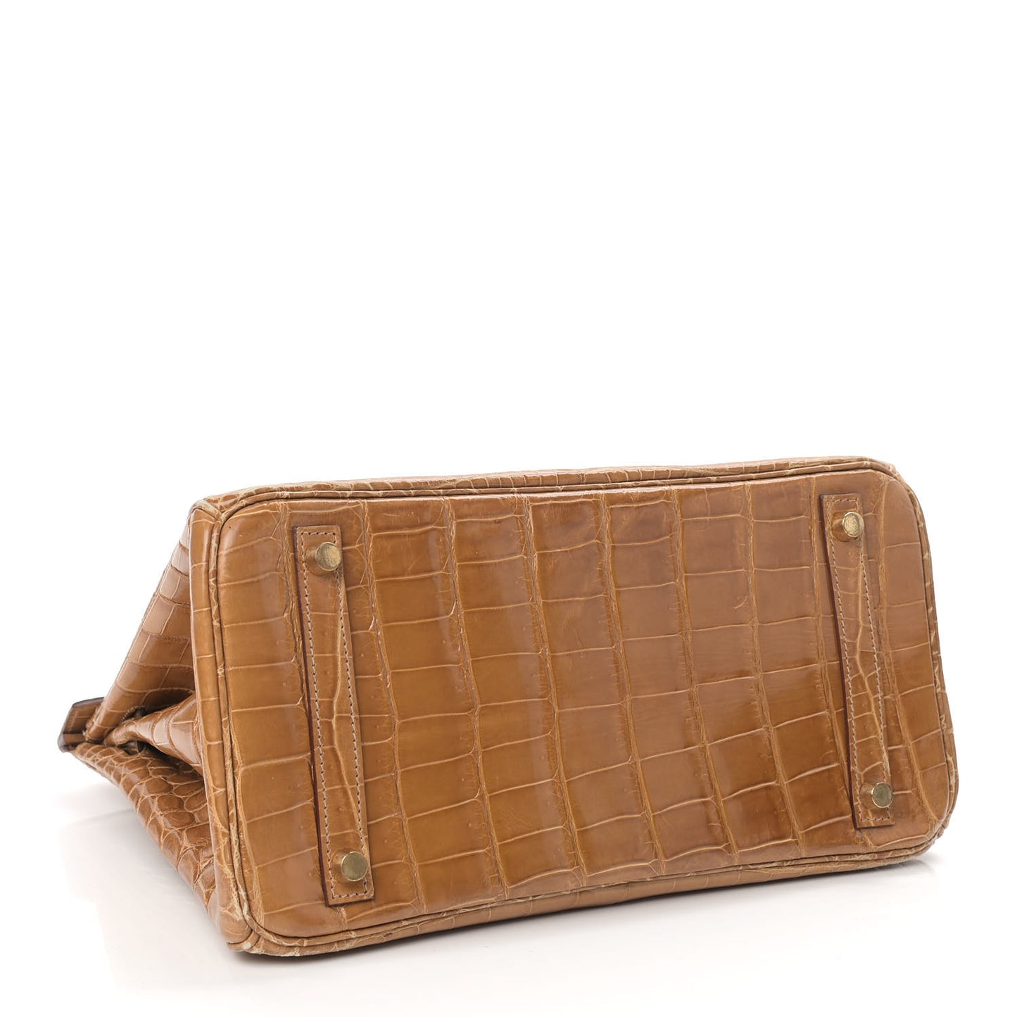 Shiny Niloticus Crocodile Birkin 30 Camel