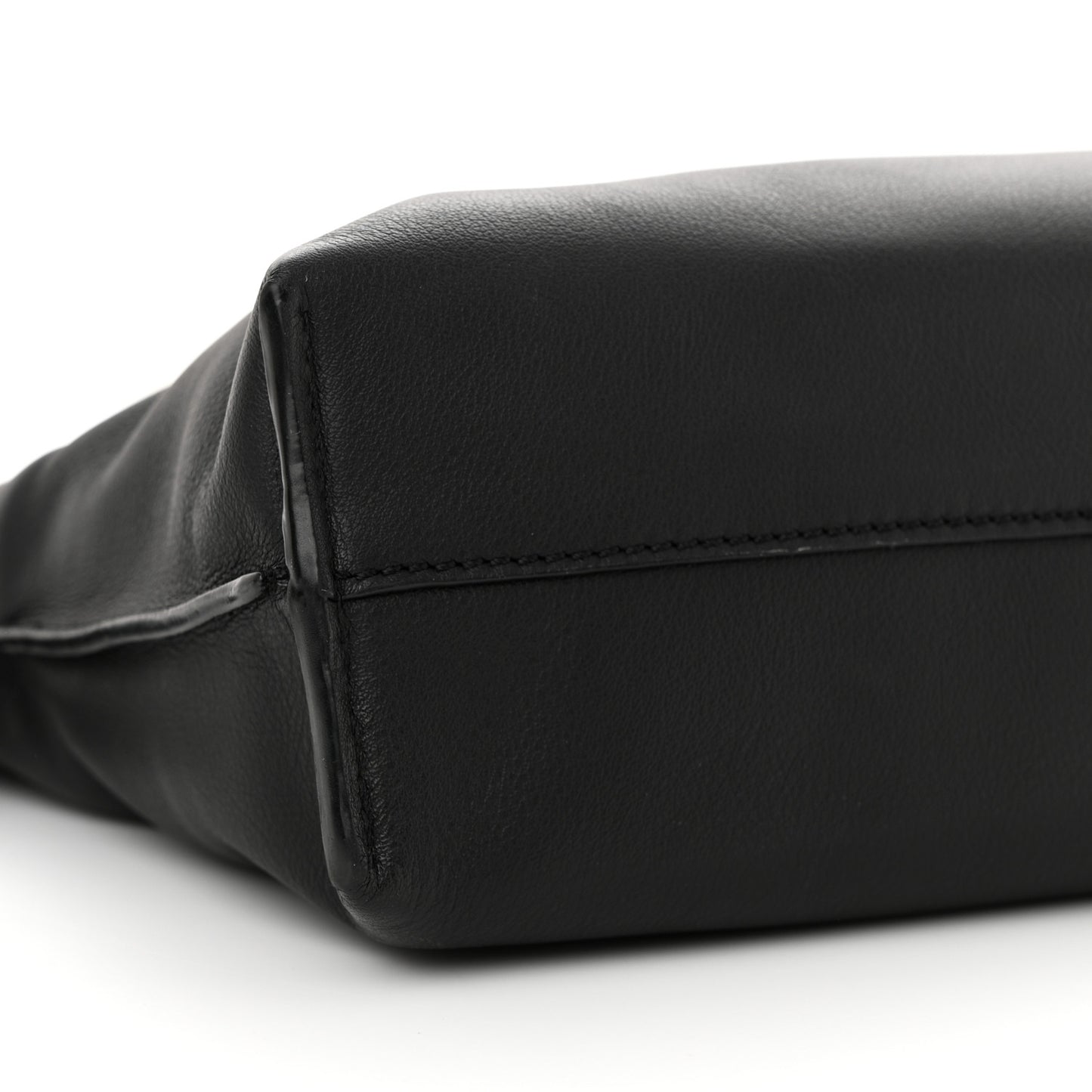 Nappa Calfskin Mini Flamenco Knot Clutch With Chain Black