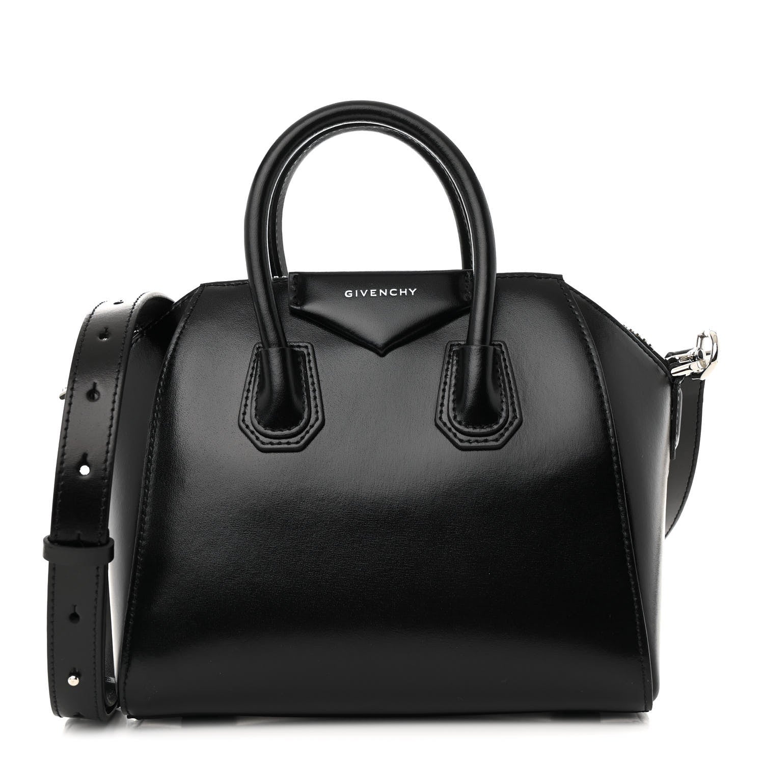 Givenchy Shiny Lord Calfskin Mini Antigona Black 1 of 10