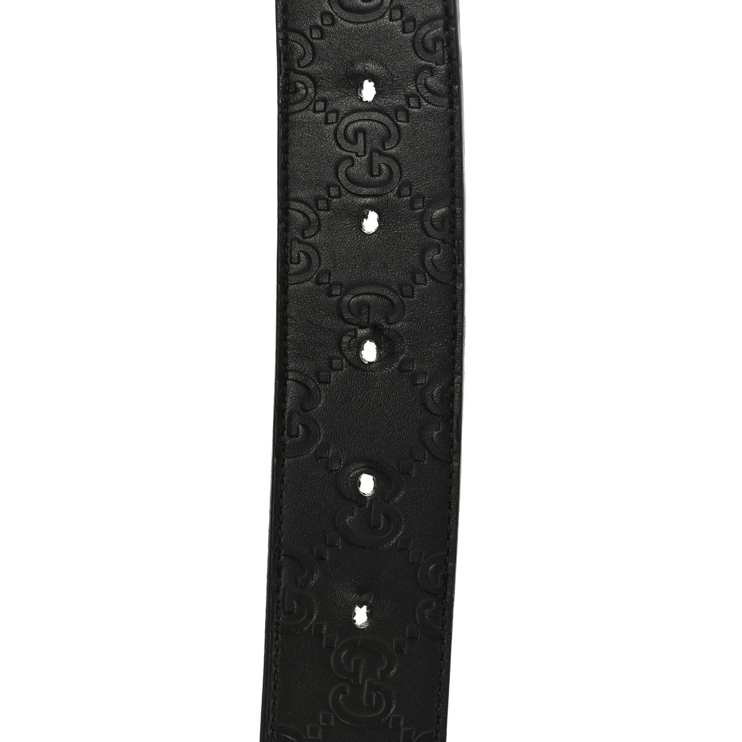 Guccissima Signature Interlocking G Reversible 37mm Belt 95 38 Black Cocoa