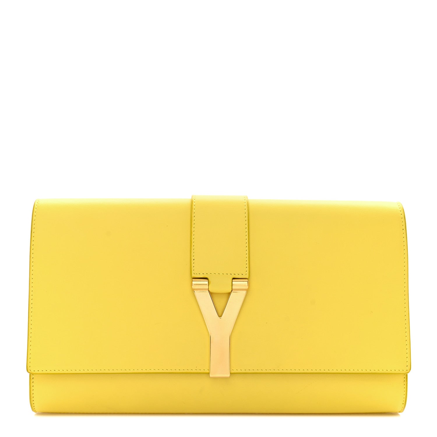 Saint Laurent SAINT LAURENT Calfskin Classic Y Ligne Clutch Soleil 1 of 16