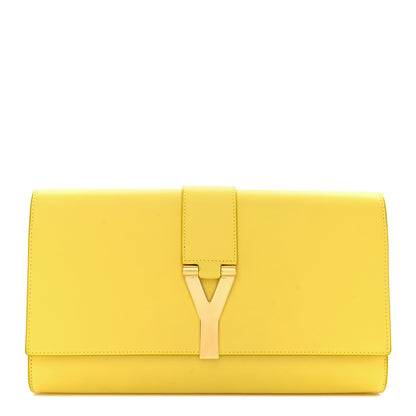 Saint Laurent SAINT LAURENT Calfskin Classic Y Ligne Clutch Soleil 1 of 16