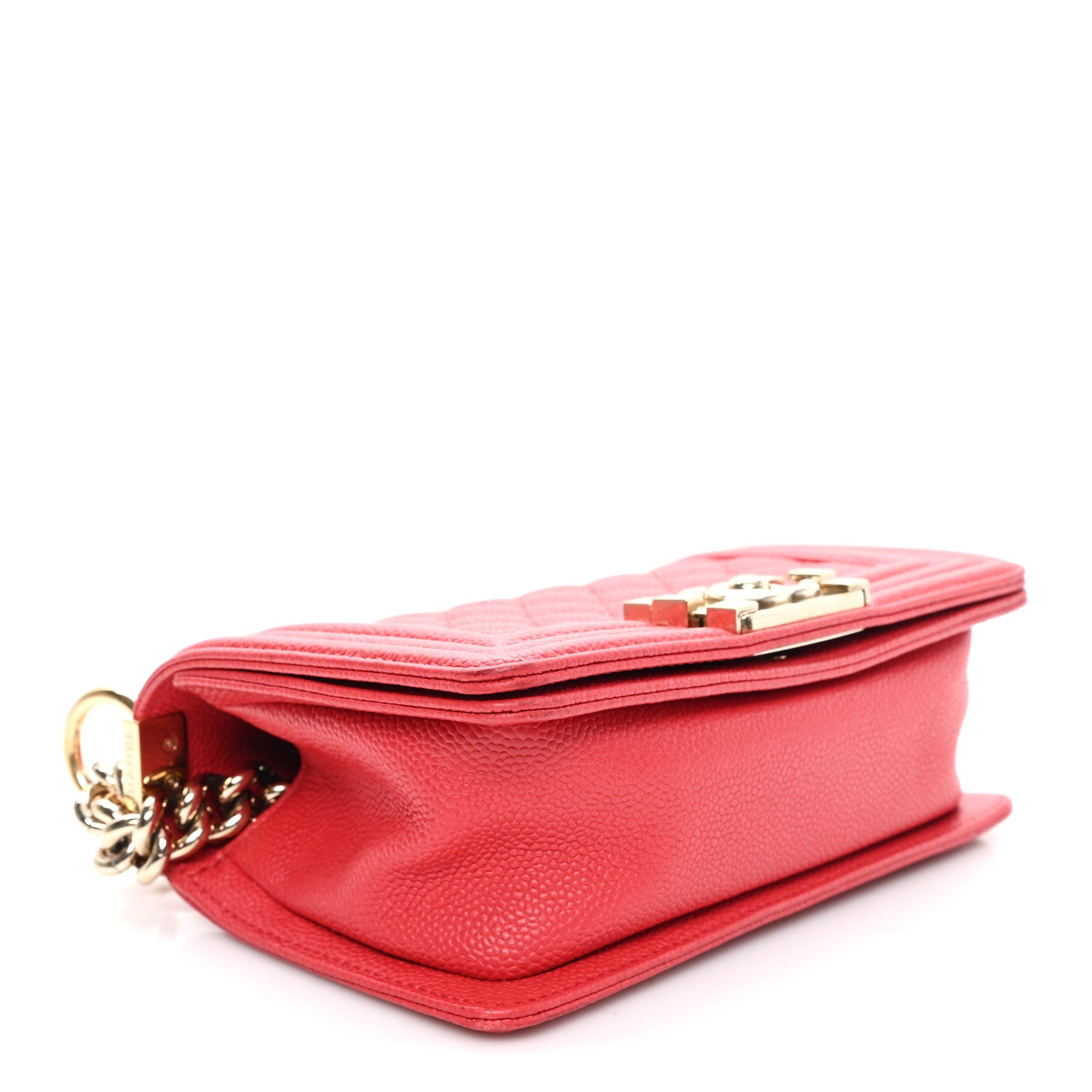 Chanel Caviar Quilted Small Boy Flap Red 4 of 10