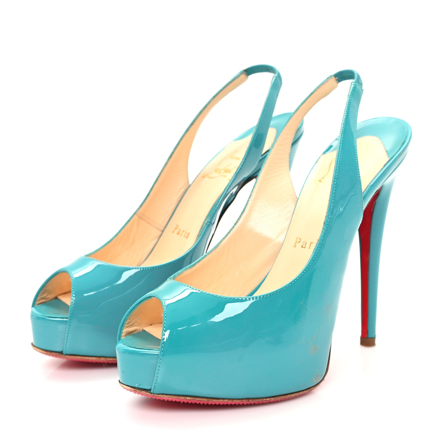 Patent Vendome Sling 120 Pumps 36.5 Caraibes