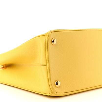 Prada Saffiano Small Galleria Double Zip Tote Soleil 9 of 10
